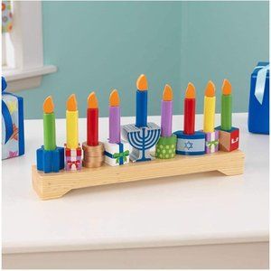 Kid's Wooden Menorah